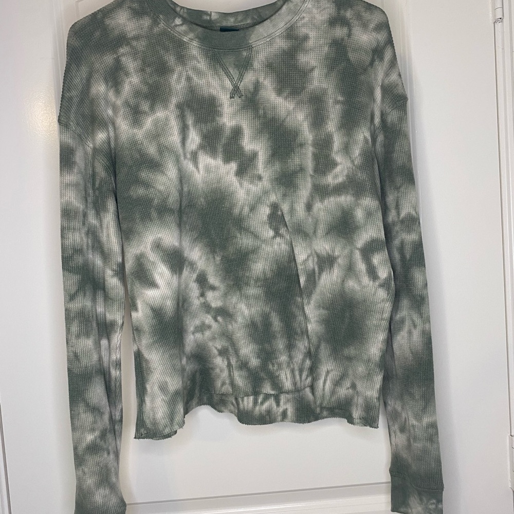 Tie dye green long sleeve